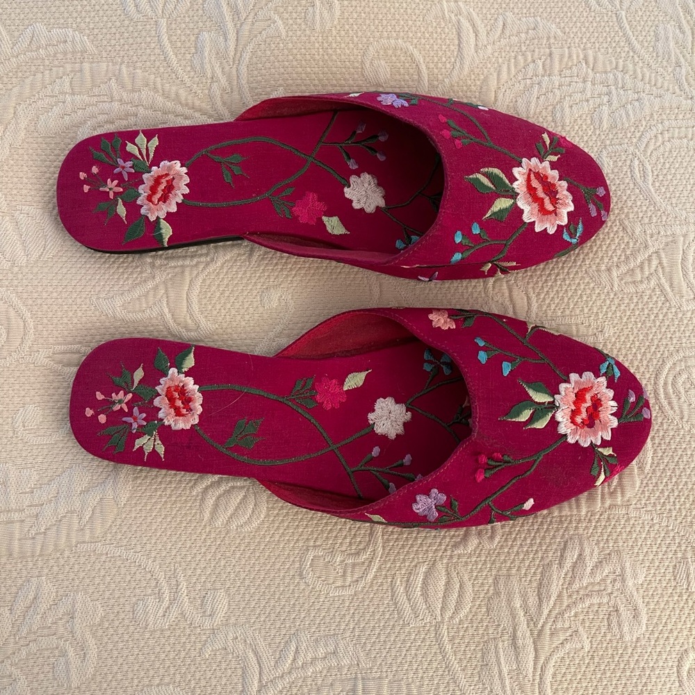 Embroidered Slippers